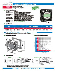 EC Axial Fan 06025 - Datasheet