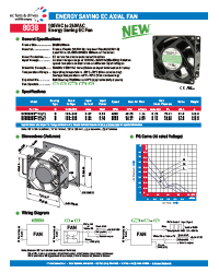 EC Axial Fan 08038 - Datasheet
