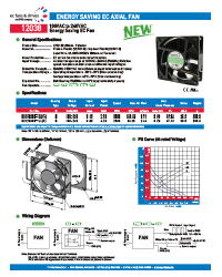EC Axial Fan 12038 - Datasheet